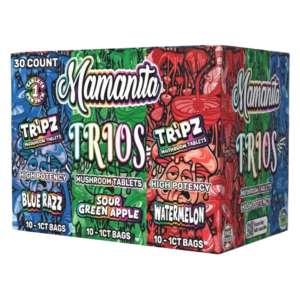 Mamanita Tripz Trios Tablets 30Pk-Blue RazzSour Green AppleWatermelon
